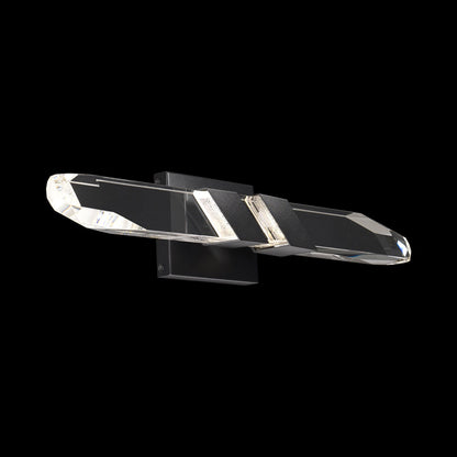Traverse LED Bath Vanity Light in Black.