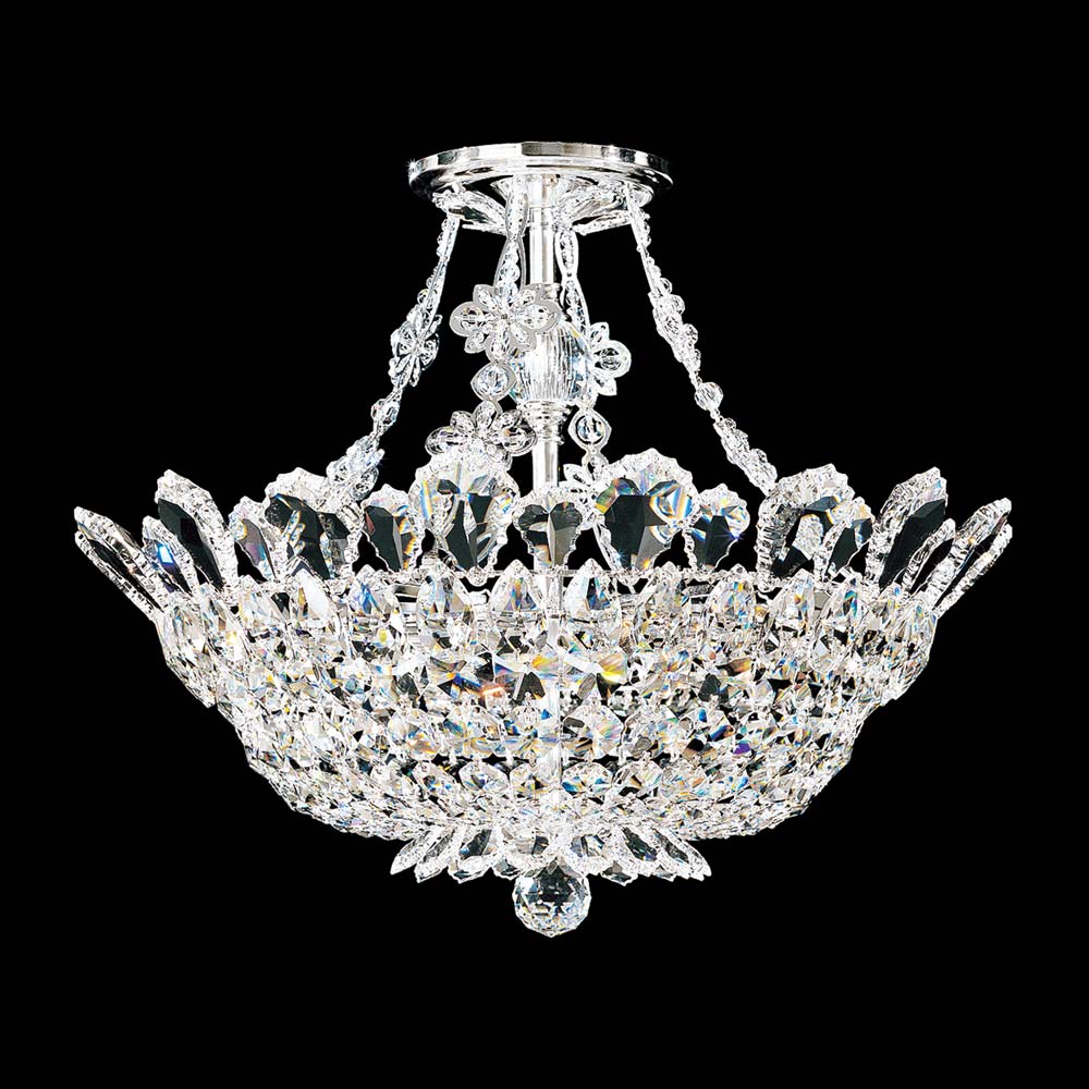 Trilliane Semi Flush Mount Ceiling Light (Radiance Crystal/15-Inch).