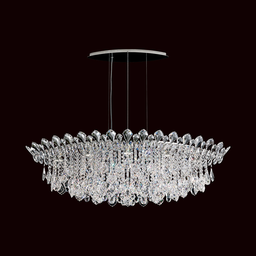 Trilliane Strands Pendant Light in Heritage Handcut Crystal (15-Inch).