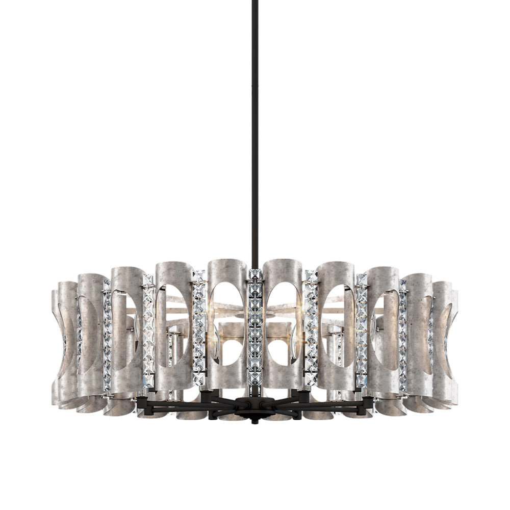 Twilight Pendant Light in Antique Silver (31-Inch).