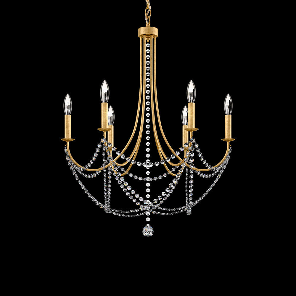 Verdana Chandelier in Heirloom Gold (6-Light).