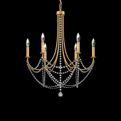 Verdana Chandelier in Heirloom Gold (6-Light).