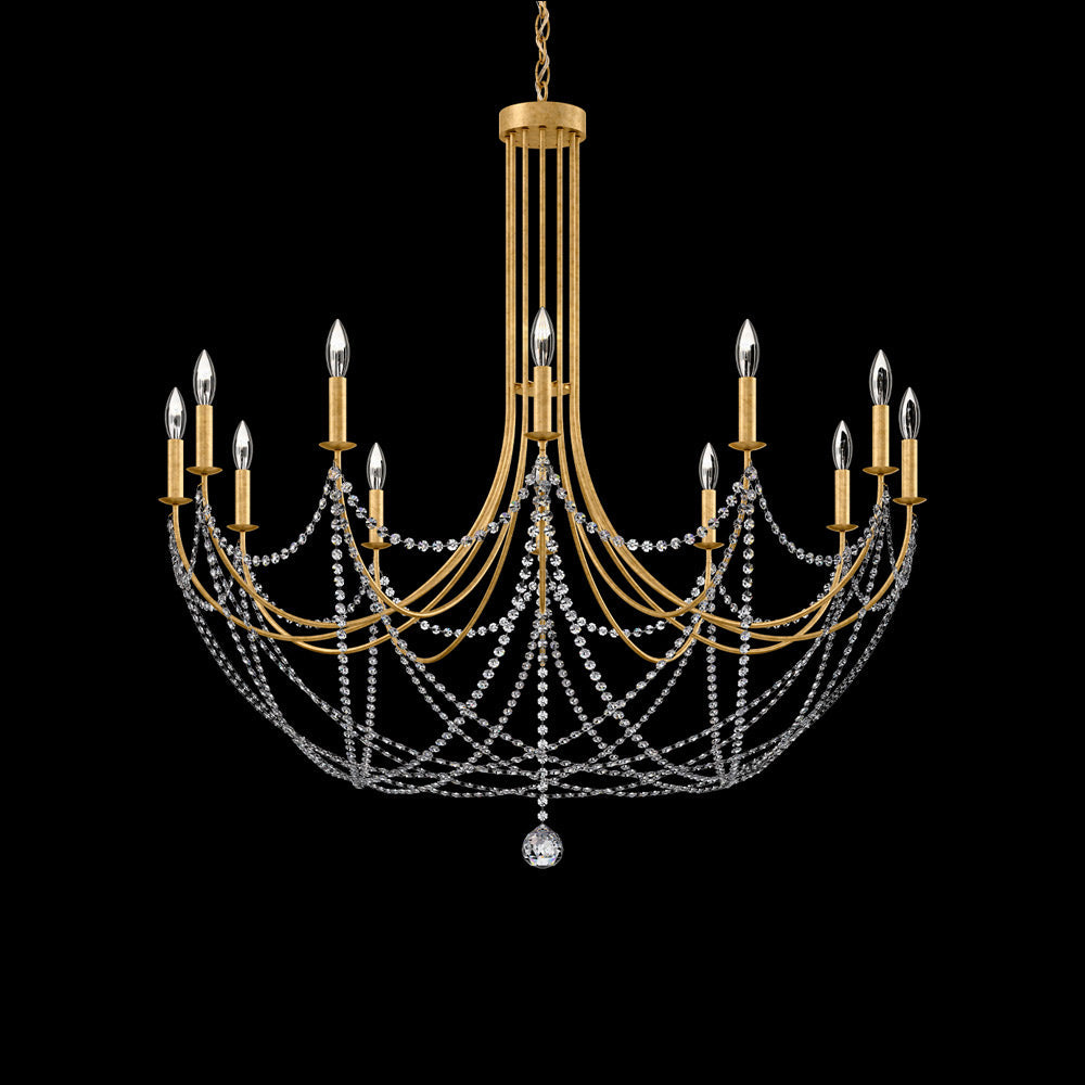 Verdana Chandelier in Heirloom Gold (12-Light).