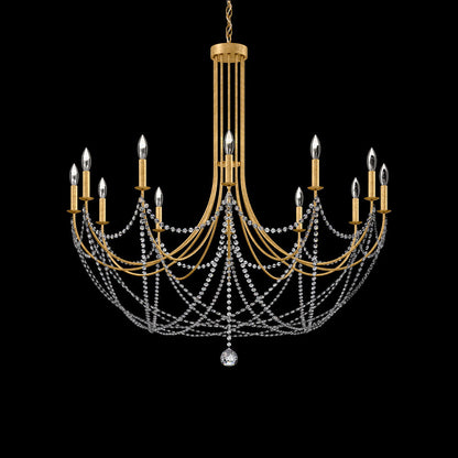 Verdana Chandelier in Heirloom Gold (12-Light).
