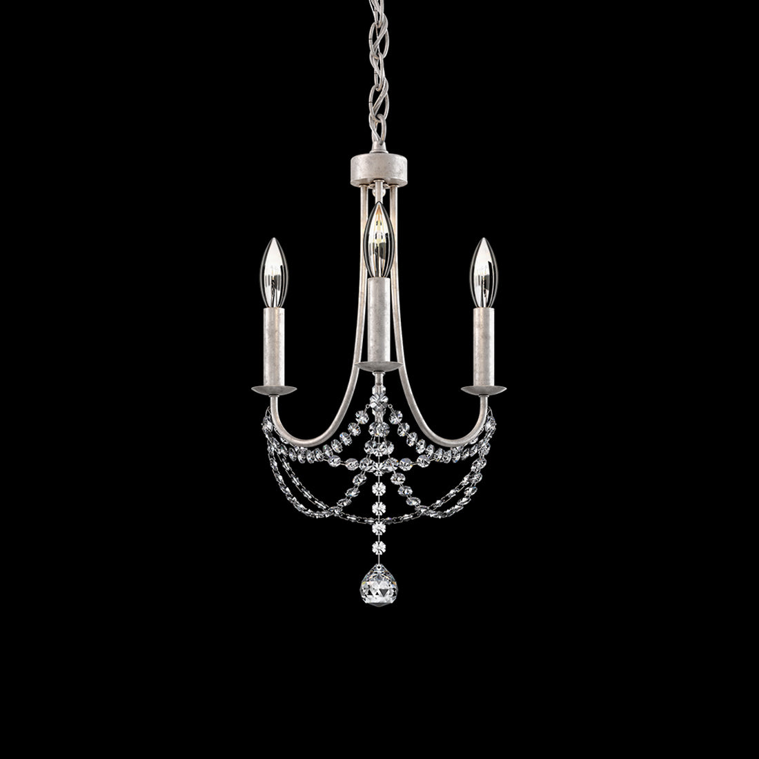 Verdana Pendant Light in Antique Silver.