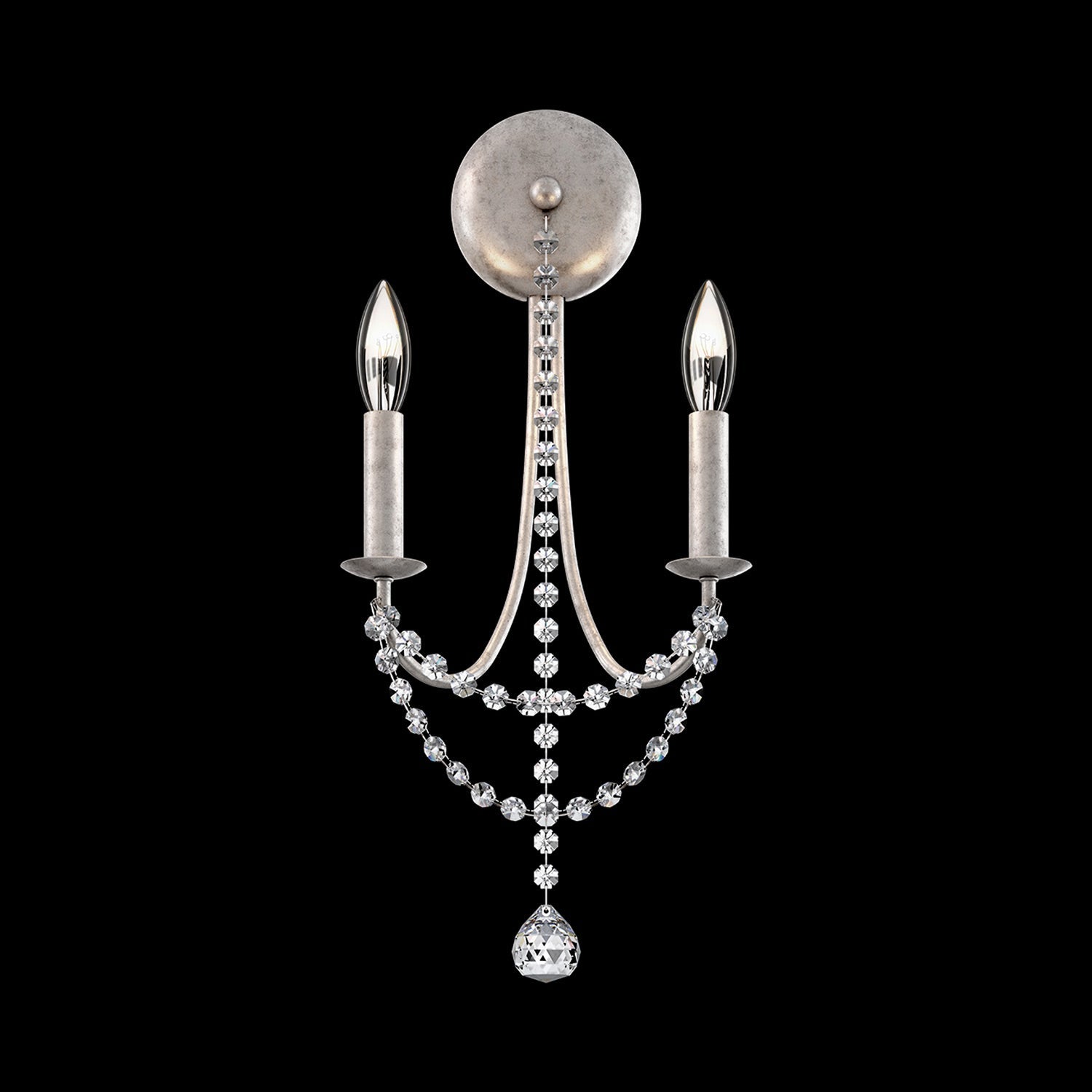 Verdana Wall Light in Antique Silver.