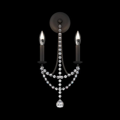 Verdana Wall Light in Black.