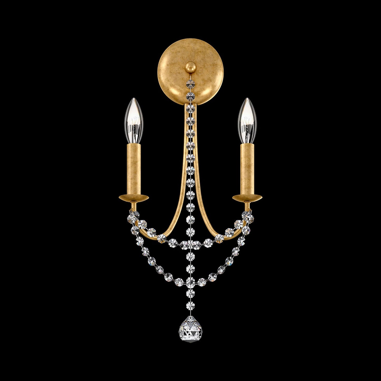 Verdana Wall Light in Heirloom Gold.