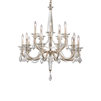 Verona Chandelier in Antique Silver (15-Light).