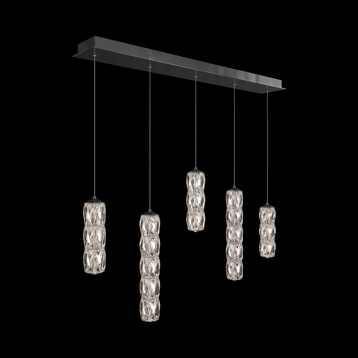 Verve Linear LED Multi Light Pendant Light (5-Light).