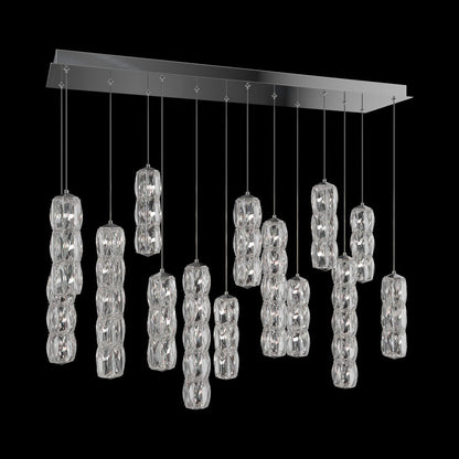 Verve Linear LED Multi Light Pendant Light (14-Light).