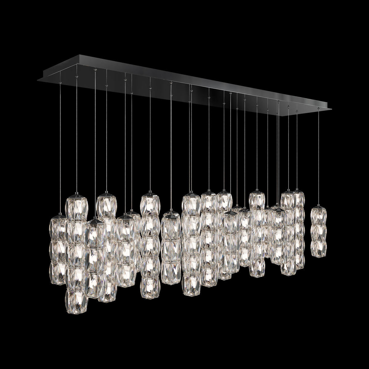 Verve Linear LED Multi Light Pendant Light (23-Light).