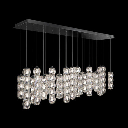 Verve Linear LED Multi Light Pendant Light (23-Light).