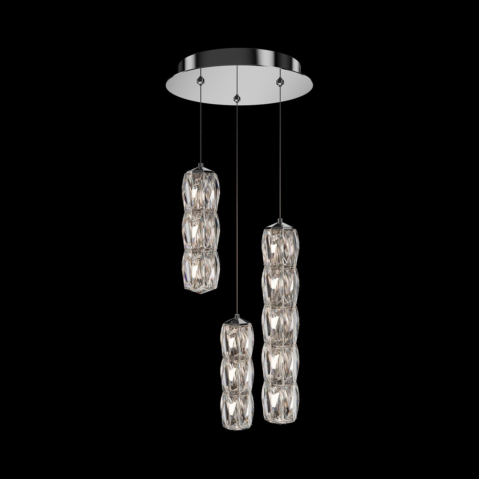 Verve Round LED Multi Light Pendant Light (5-Light).
