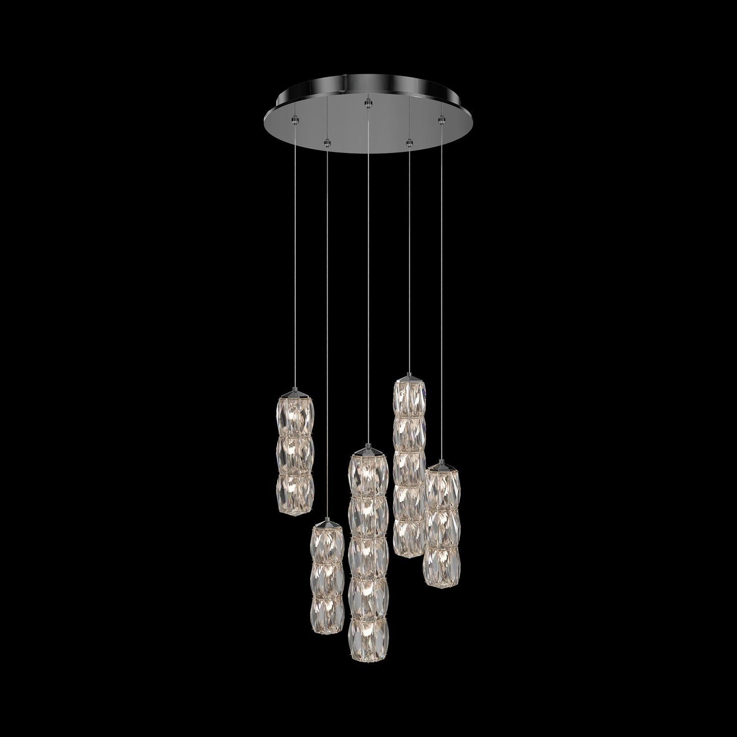 Verve Round LED Multi Light Pendant Light (9-Light).