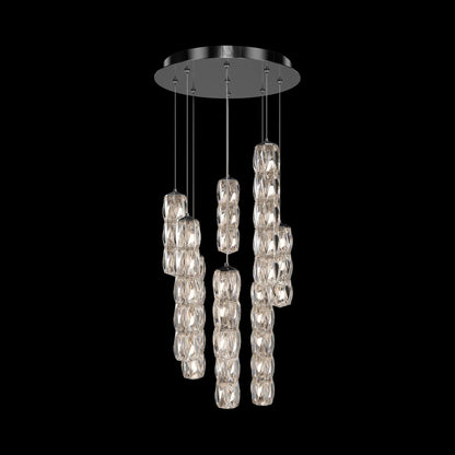 Verve Round LED Multi Light Pendant Light (15-Light).