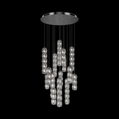 Verve Round LED Multi Light Pendant Light (15-Light).