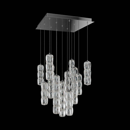Verve Square LED Multi Light Pendant Light (13-Light).