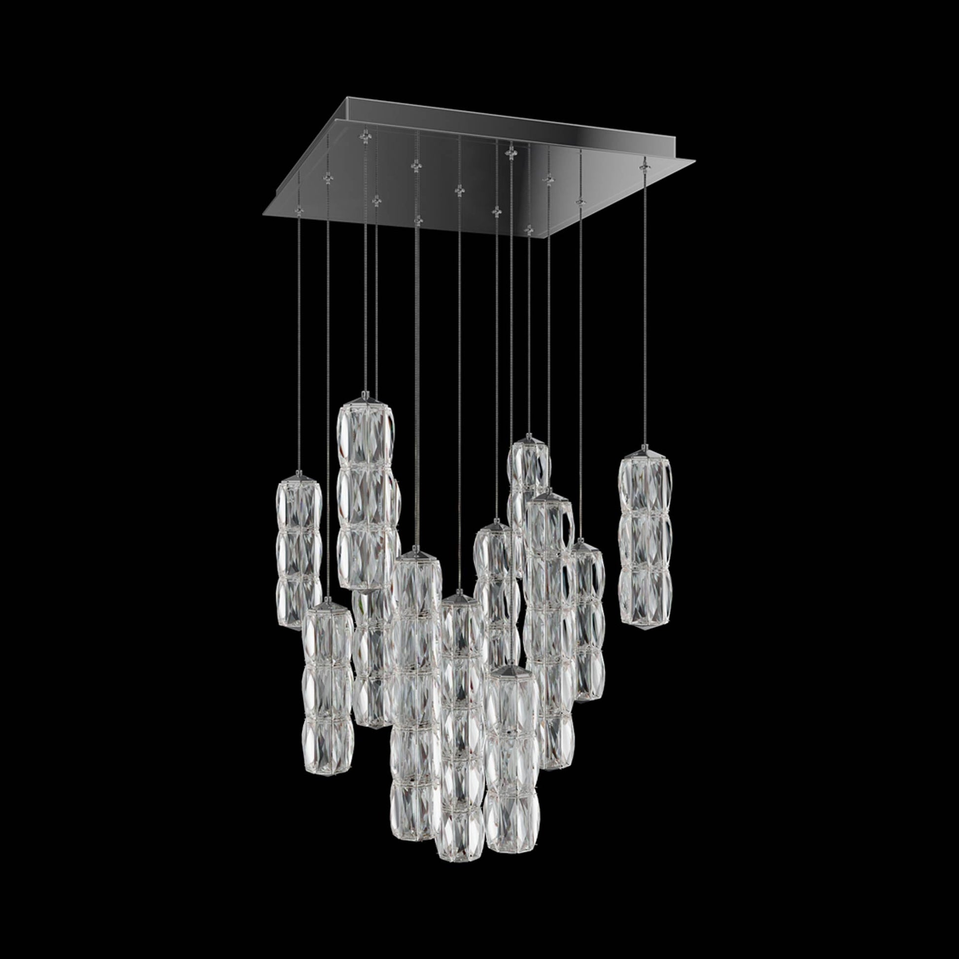 Verve Square LED Multi Light Pendant Light.