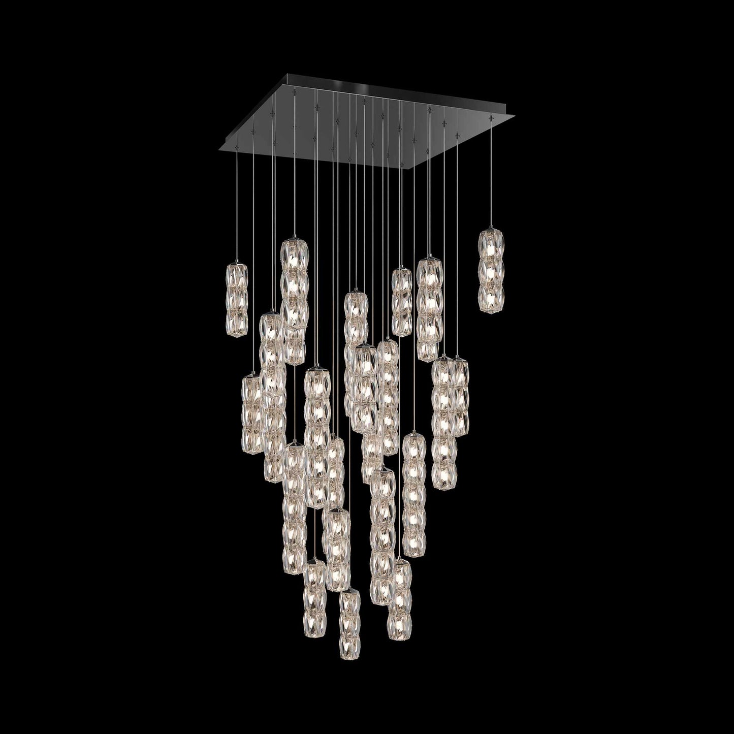 Verve Square LED Multi Light Pendant Light (25-Light).
