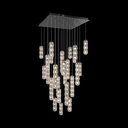 Verve Square LED Multi Light Pendant Light (25-Light).