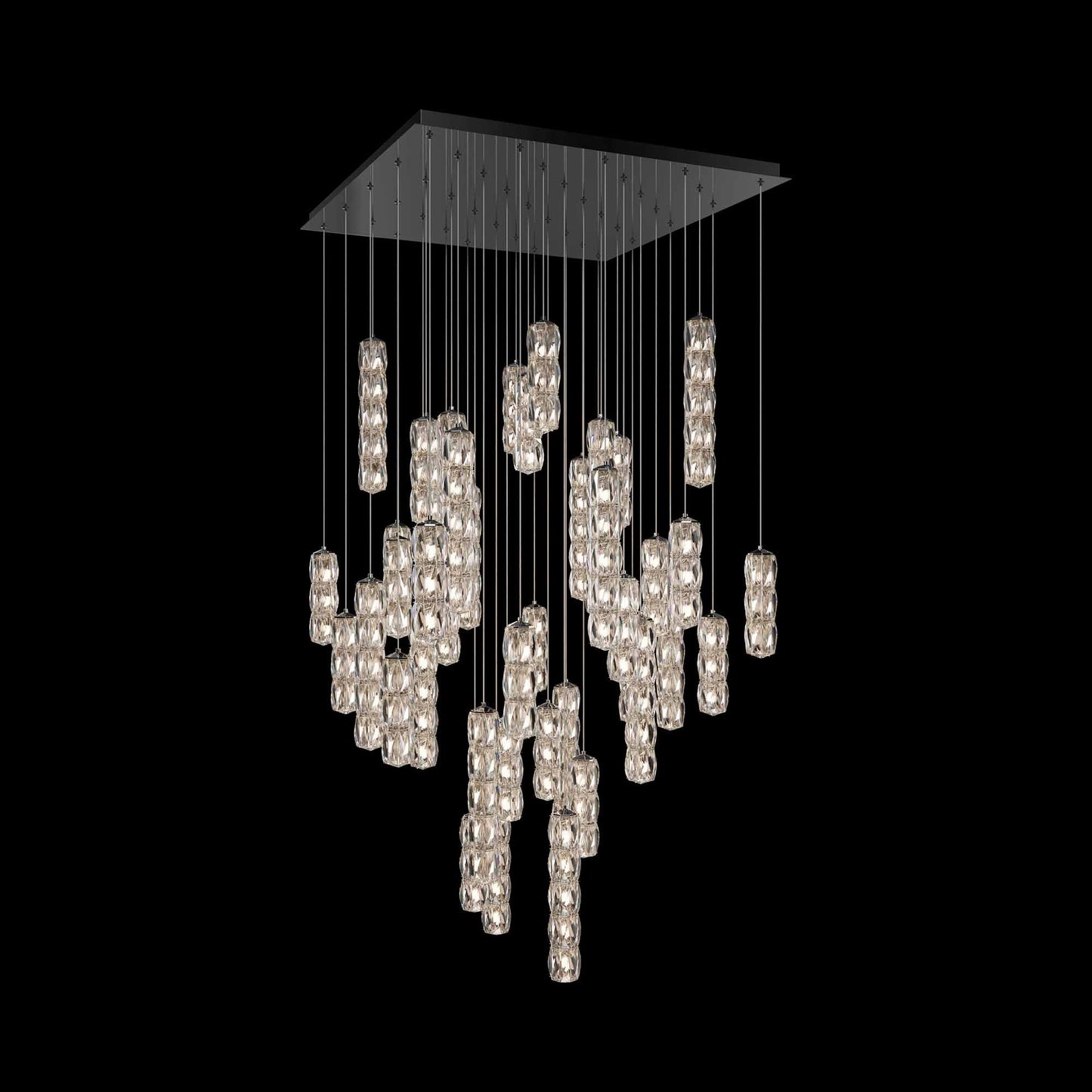 Verve Square LED Multi Light Pendant Light (41-Light).