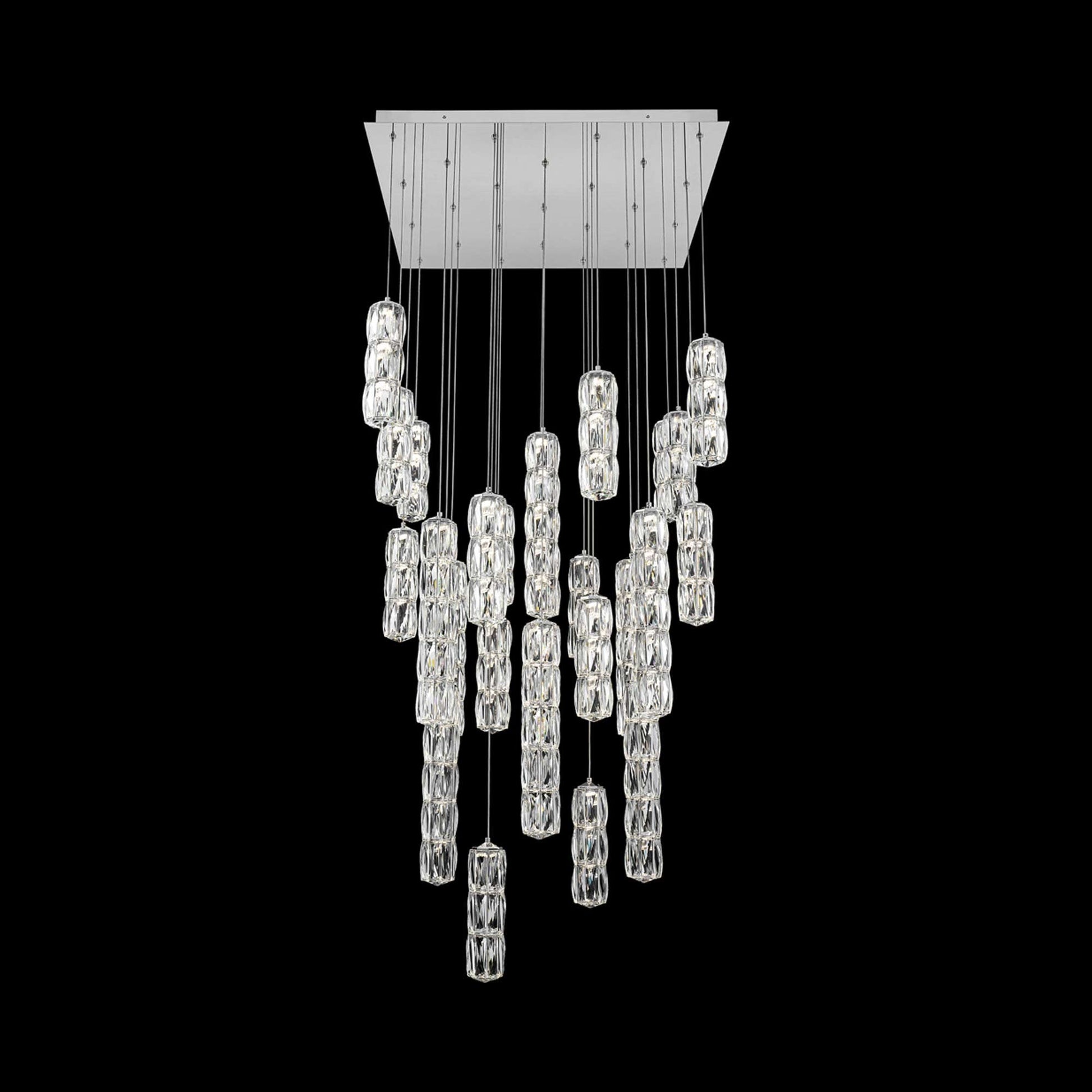 Verve Square LED Multi Light Pendant Light in Detail.