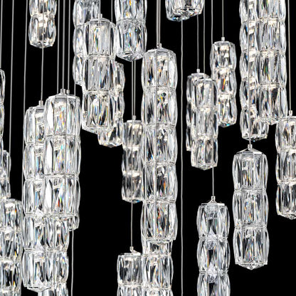 Verve Square LED Multi Light Pendant Light in Detail.