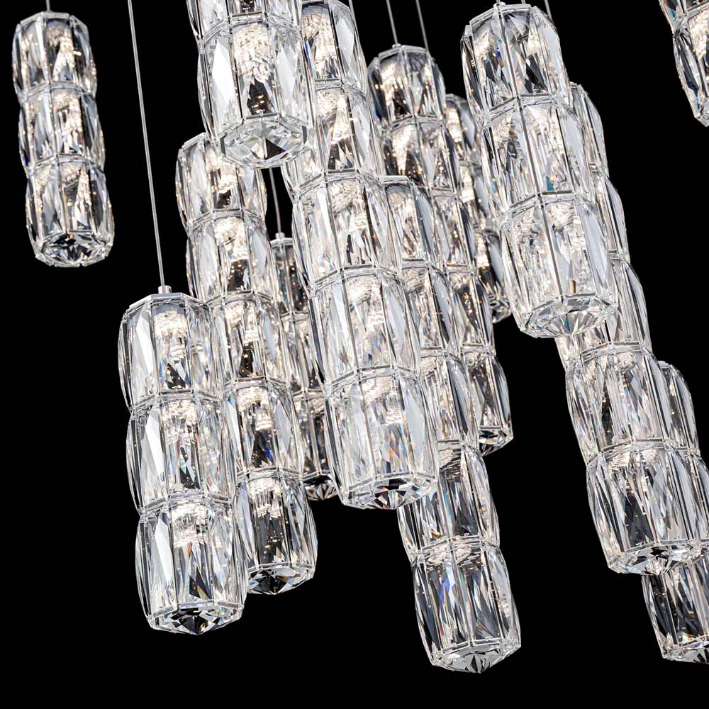 Verve Square LED Multi Light Pendant Light in Detail.