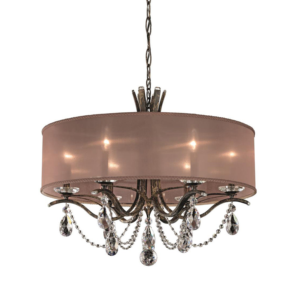 Vesca 6-Light Chandelier in Heirloom Bronze (Clear Crystals From Swarovski/Vesca Bronze).