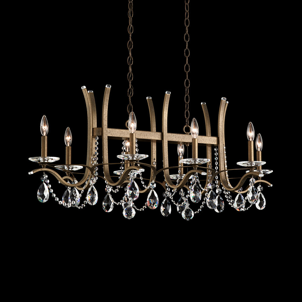 Vesca Linear Chandelier in Detail.