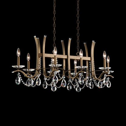 Vesca Linear Chandelier in Detail.