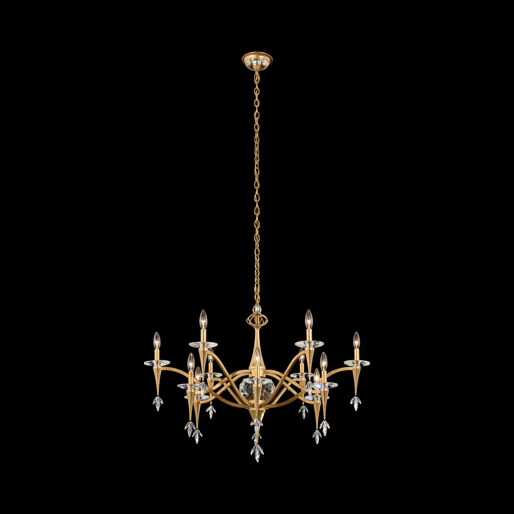 Waverly Chandelier in French Gold.