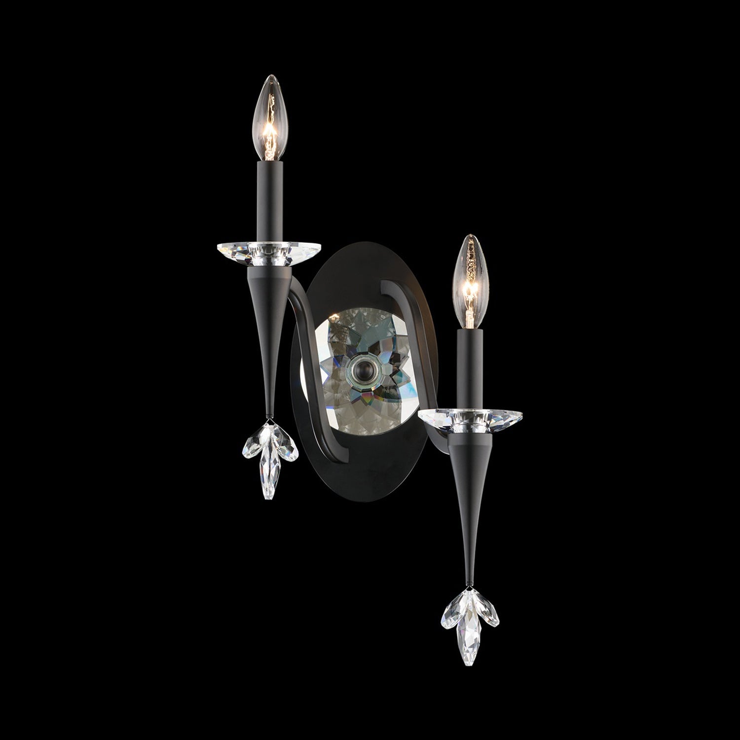 Waverly Wall Light in Black (Left).