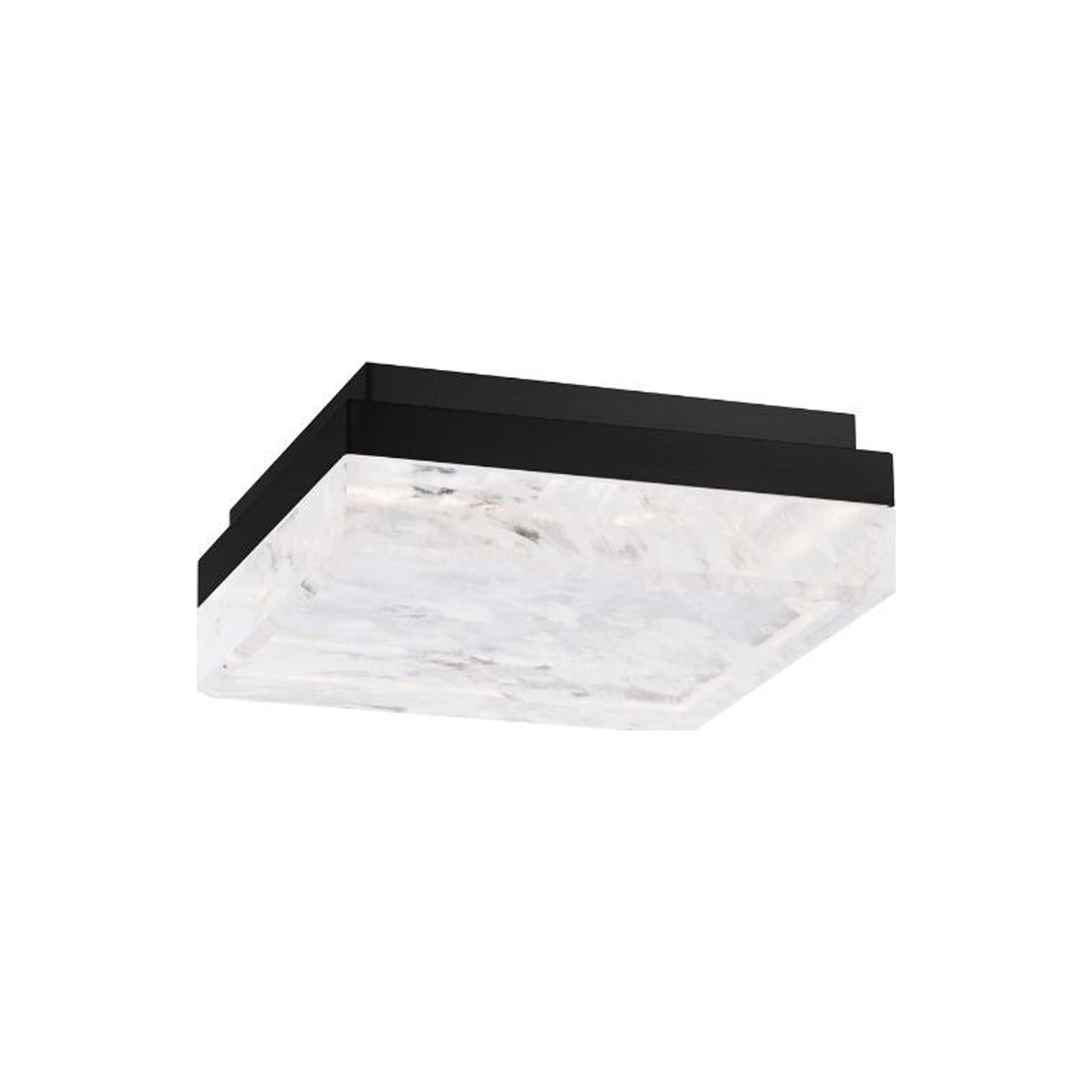 Whisper LED Flush Mount Ceiling Light in Black.