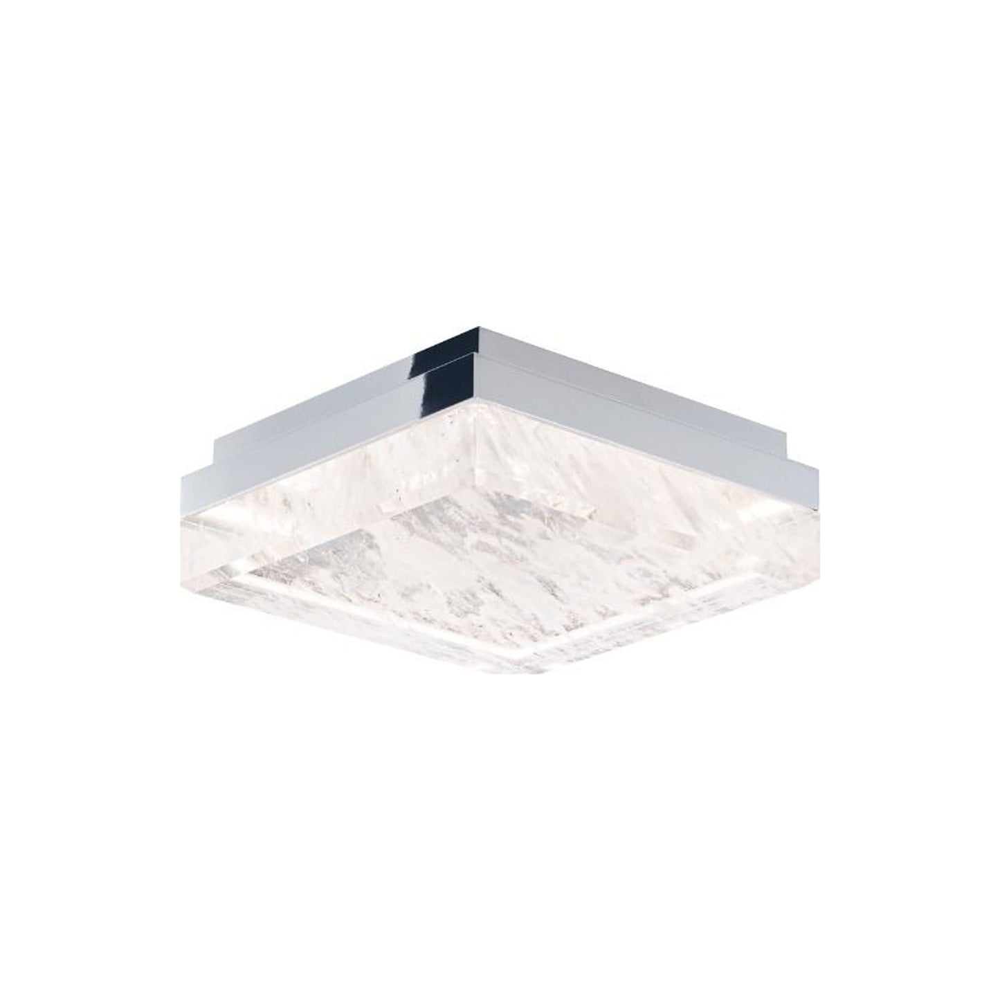 Whisper LED Flush Mount Ceiling Light in Chrome.