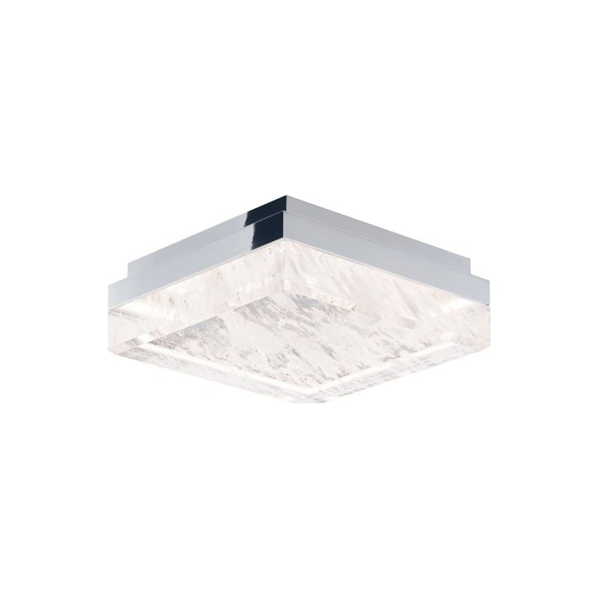 Whisper LED Flush Mount Ceiling Light in Chrome.