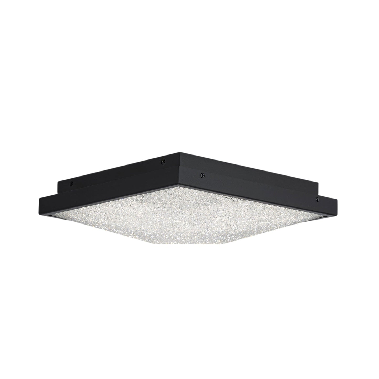Wisteria LED Flush Mount Ceiling Light in Black.