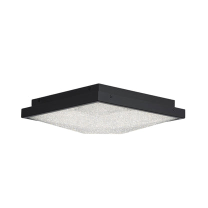 Wisteria LED Flush Mount Ceiling Light in Black.
