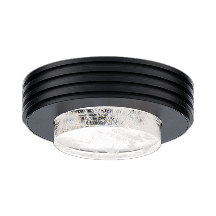 Zircle LED Flush Mount Ceiling Light in Black.