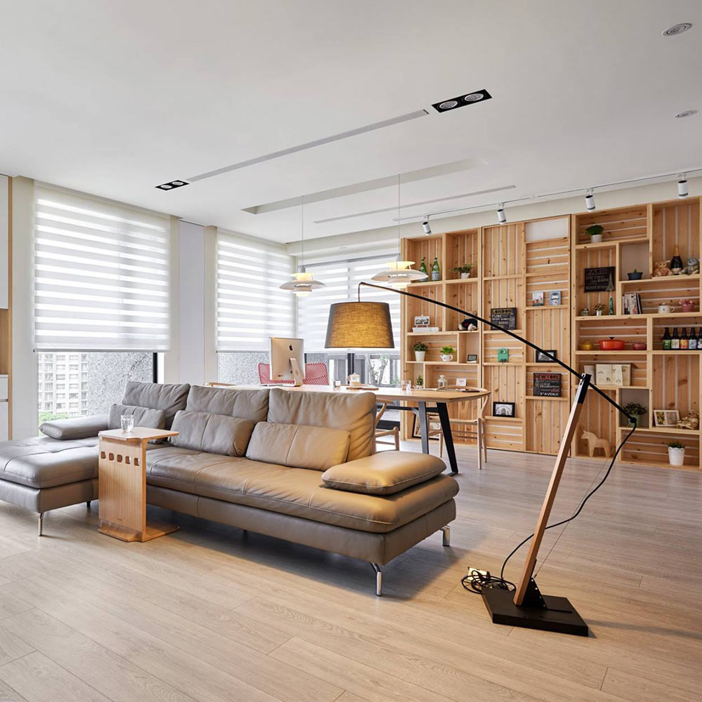 Archer Floor Lamp in living room.