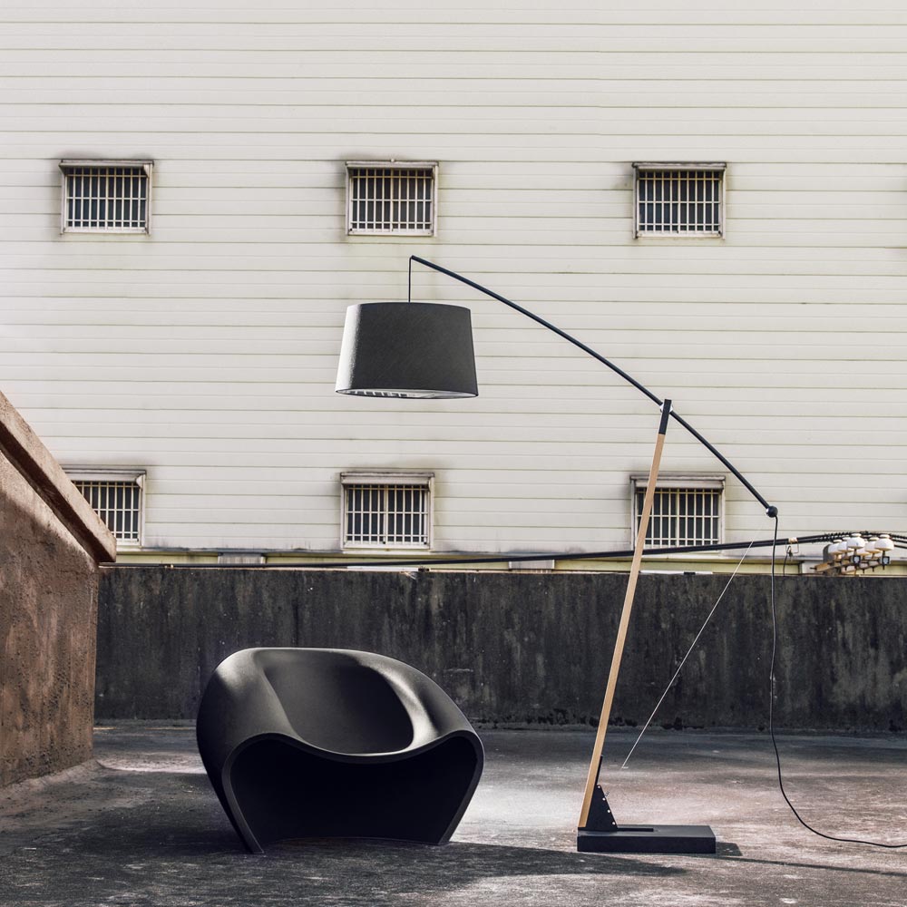 Archer Floor Lamp in Outside Area.