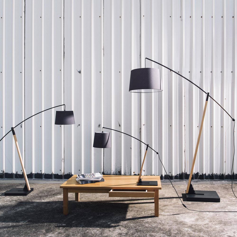 Archer Floor Lamp in Outside Area.