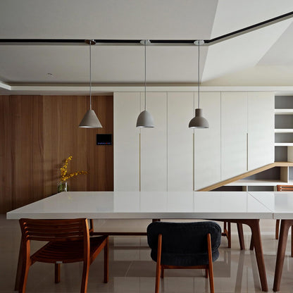 Castle Bell Pendant Light in dining room.