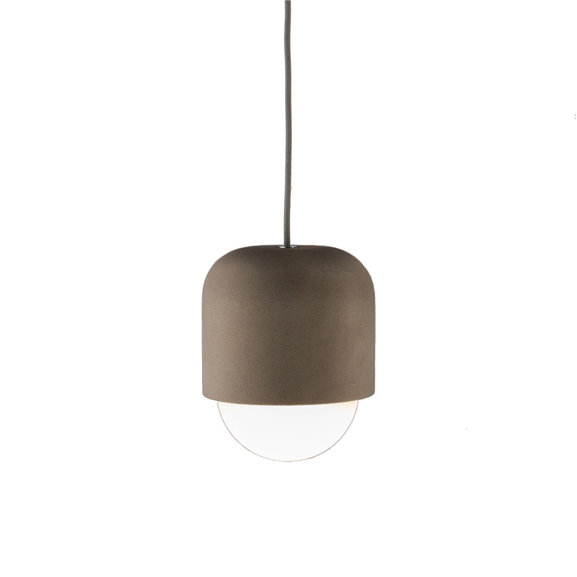 Castle Muse LED Pendant Light in Concrete Gray.