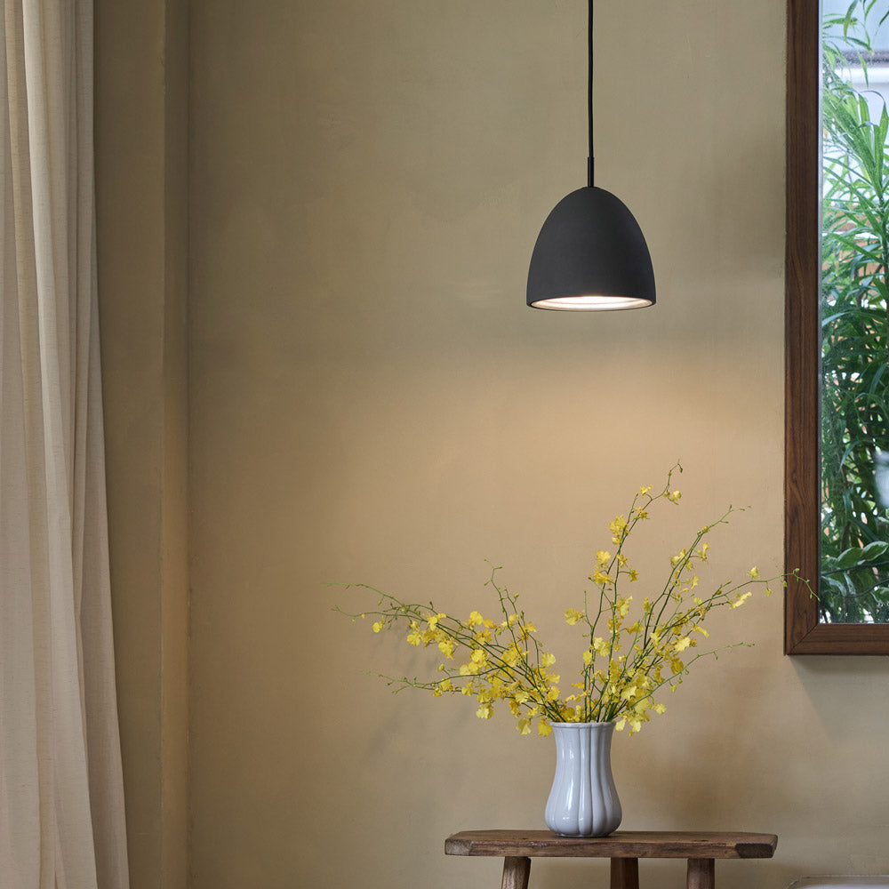 Castle Noir Pendant Light in living room.