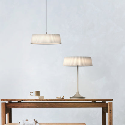 Halo LED Pendant Light in living room.
