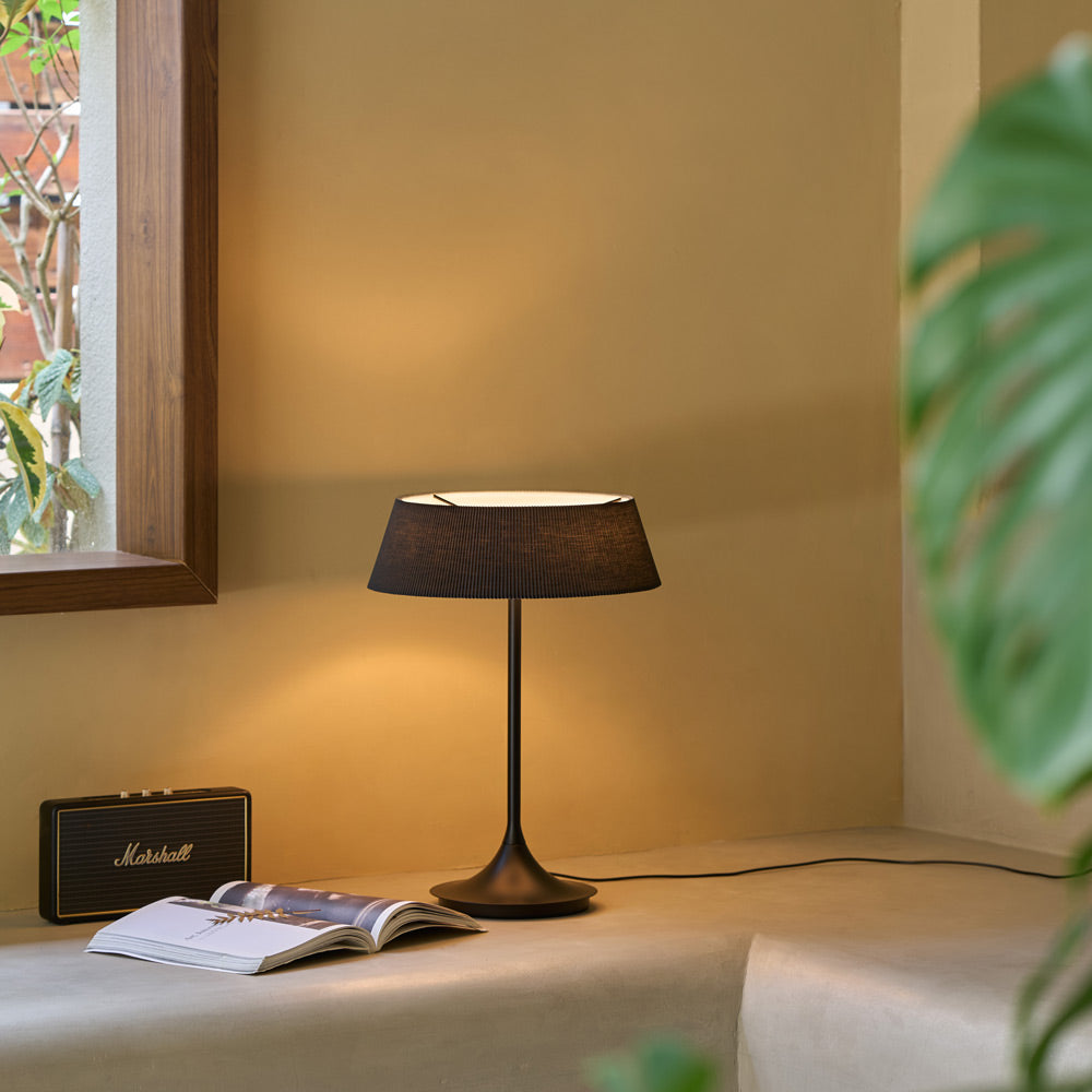 Halo LED Table Lamp in living room.