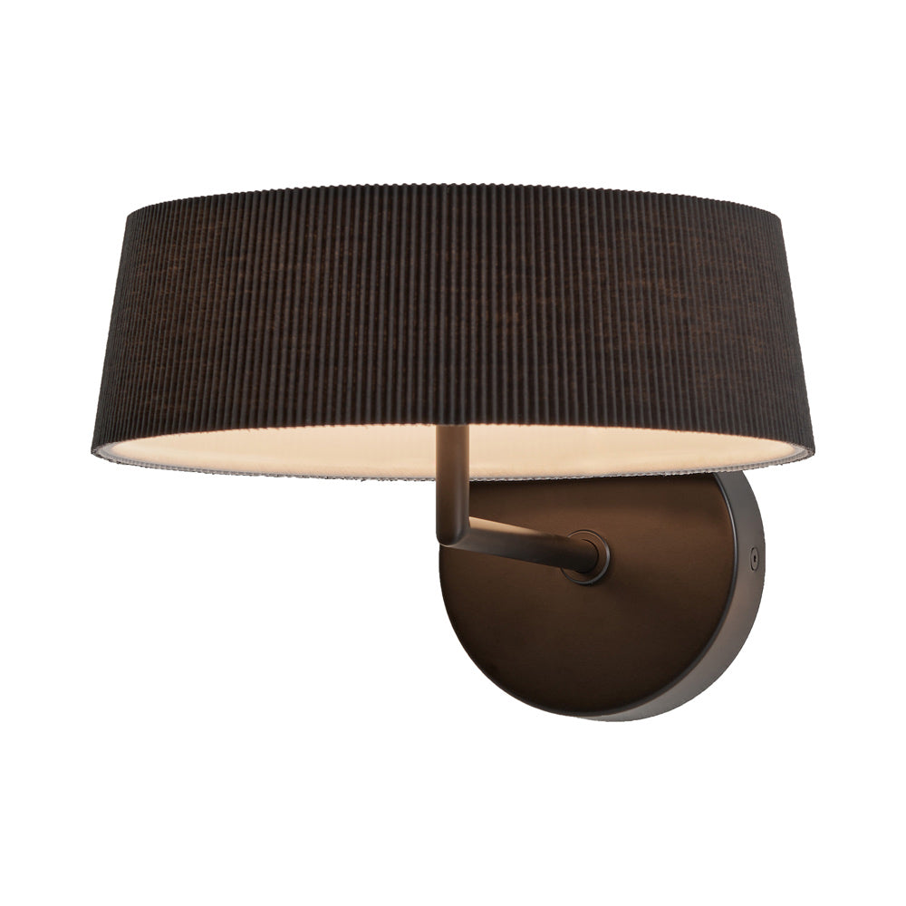 Halo LED Wall Light in Black.