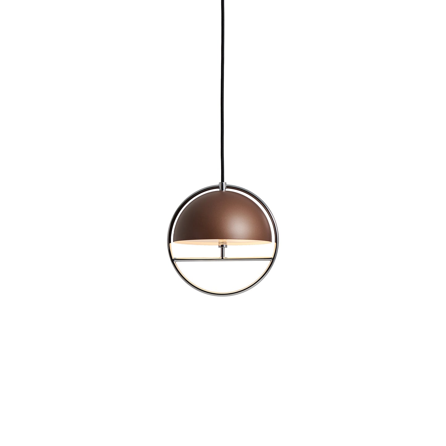 Huan Pendant Light in Pearl Cocoa/Chrome (Small).